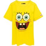 Gelbe Spongebob T-Shirts für Herren Größe XL für den für den Sommer 