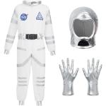 Weiße Astronauten-Kostüme für Kinder 