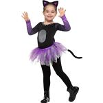 Reduzierte Violette Katzenkostüme aus Polyester für Kinder 