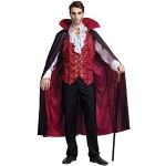 Spooktacular Creations Renaissance Mittelalterliche Vampir Deluxe Halloween Kostüm für Herren Rollenspiel Sins Cosplay (Medium, Red)