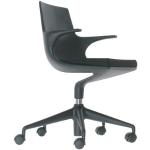 Schwarze Kartell Spoon Bürostühle & Schreibtischstühle gepolstert Höhe 50-100cm, Tiefe 50-100cm 
