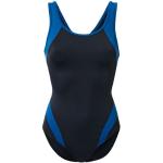Dunkelblaue TCHIBO Damenschwimmanzüge & Damensportbadeanzüge aus Polyamid mit Racerback Größe M 
