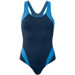 Dunkelblaue TCHIBO Damenschwimmanzüge & Damensportbadeanzüge aus Polyamid mit Racerback Größe S 