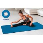 185 cm Yogamatte Fitnessmatte Gymnastikmatte Pilates Sportmatte Bodenmatte Blau 