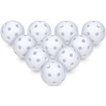 Sport-Thieme Floorball-Bälle-Set | 10 Bälle | Für Schul- und Vereinssport | Glatte Oberfläche | Verschweißte Nähte | 23 g | Gefertigt aus Kunststoff | ⌀ 70 mm