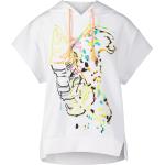 Weiße Kurzärmelige Sportalm Kitzbühel T-Shirts mit Kapuze für Damen Größe L für den für den Sommer 
