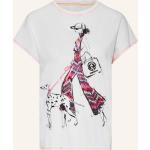 Pinke Sportalm Kitzbühel T-Shirts mit Pailletten aus Baumwolle für Damen Größe L 