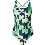 Hellgrüne adidas Performance Damenschwimmanzüge & Damensportbadeanzüge aus Polyamid ohne Bügel mit Racerback Größe M 