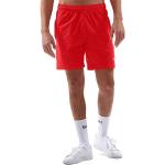 Sportkind Jungen & Herren Tennis, Training, Sport Shorts Regular Ultraleicht, hochelastisch, atmungsaktiv, UV-Schutz, rot, Gr. L