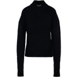 Reduzierte Schwarze SPORTMAX V-Ausschnitt Kaschmir-Pullover aus Wolle für Damen Größe M 