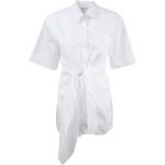 Reduzierte Weiße SPORTMAX Shirtkleider aus Baumwolle für Damen 