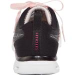 Reduzierte Schwarze Skechers Glide-Step Fitnessschuhe in Schmalweite aus Textil mit herausnehmbarem Fußbett für Damen Größe 36 mit Absatzhöhe bis 3cm 