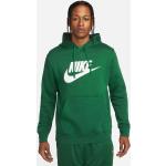 Reduzierte Grüne Streetwear Nike Graphic Herrenhoodies & Herrenkapuzenpullover aus Baumwolle mit Kapuze Größe M für den für den Herbst 