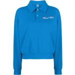 Reduzierte Royalblaue Sportliche Sporty & Rich Damensweatshirts aus Fleece Größe L 