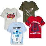 Kurzärmelige Amazon Essentials Star Wars Kinder T-Shirts mit Tiermotiv für Jungen 4-teilig 