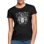 Schwarze SPREADSHIRT AC/DC Damenbandshirts aus Baumwolle Größe S 