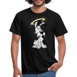 Schwarze Melierte SPREADSHIRT Asterix & Obelix T-Shirts aus Baumwolle für Herren Größe 3 XL 