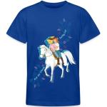 Royalblaue SPREADSHIRT Bibi und Tina Kinder T-Shirts mit Tiermotiv Größe 146 