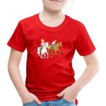 Rote Motiv SPREADSHIRT Bibi und Tina Kinder T-Shirts maschinenwaschbar Größe 134 