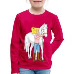 Pinke Motiv Langärmelige SPREADSHIRT Bibi und Tina Longsleeves für Kinder & Kinderlangarmshirts mit Pferdemotiv maschinenwaschbar für Mädchen Größe 98 