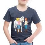 Blaue Motiv SPREADSHIRT Bibi und Tina Kinder T-Shirts maschinenwaschbar Größe 98 