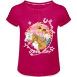 Fuchsiafarbene Motiv SPREADSHIRT Bibi und Tina Kinder T-Shirts aus Baumwolle für Mädchen 