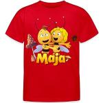 Rote SPREADSHIRT Biene Maja Kinder T-Shirts aus Baumwolle Größe 110 