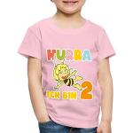 Hellrosa Motiv SPREADSHIRT Biene Maja Kinder T-Shirts maschinenwaschbar Größe 110 