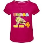 Fuchsiafarbene Motiv SPREADSHIRT Biene Maja Kinder T-Shirts aus Baumwolle für Mädchen 