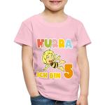 Hellrosa Motiv SPREADSHIRT Biene Maja Maja Kinder T-Shirts maschinenwaschbar Größe 122 