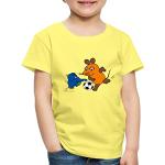 Reduzierte Gelbe SPREADSHIRT Die Sendung mit der Maus Kinder T-Shirts mit Maus-Motiv maschinenwaschbar Größe 122 