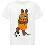 Weiße SPREADSHIRT Die Sendung mit der Maus Kinder T-Shirts mit Maus-Motiv aus Baumwolle Größe 98 