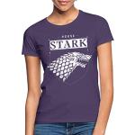 Dunkellilane SPREADSHIRT Game of Thrones Schattenwolf T-Shirts aus Baumwolle für Damen Größe M 