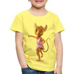 Spreadshirt JoNaLu Mäusemädchen Naya Geschenk Geschenkidee Kinder Premium T-Shirt, 134/140 (8 Jahre), Gelb