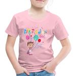 Hellrosa Motiv SPREADSHIRT Mascha und der Bär Kinder T-Shirts maschinenwaschbar Größe 122 