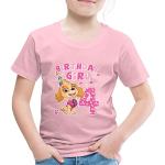 Hellrosa Motiv SPREADSHIRT PAW Patrol Skye Kinder T-Shirts maschinenwaschbar Größe 134 