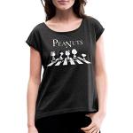 Schwarze Melierte SPREADSHIRT Die Peanuts Charlie Brown T-Shirts für Damen Größe XL 