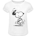 Weiße Motiv SPREADSHIRT Die Peanuts Snoopy Kinder T-Shirts mit Hundemotiv aus Baumwolle für Mädchen 