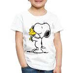 Weiße Motiv SPREADSHIRT Die Peanuts Kinder T-Shirts maschinenwaschbar Größe 122 
