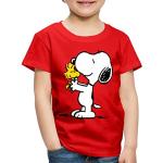 Rote Motiv SPREADSHIRT Die Peanuts Snoopy Kinder T-Shirts maschinenwaschbar Größe 122 