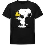 Schwarze SPREADSHIRT Die Peanuts Kinder T-Shirts mit Tiermotiv Größe 110 