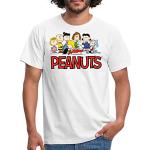 Spreadshirt Peanuts Snoppy Und Friends Männer T-Shirt, L, weiß