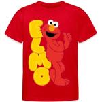 Rote SPREADSHIRT Sesamstraße Elmo Kinder T-Shirts Größe 110 