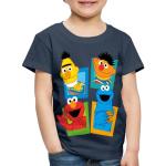Marineblaue Motiv SPREADSHIRT Sesamstraße Ernie und Bert Kinder T-Shirts maschinenwaschbar Größe 110 
