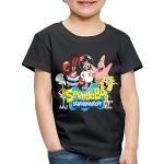 Schwarze Motiv SPREADSHIRT Spongebob SpongeBob Schwammkopf Kinder T-Shirts maschinenwaschbar Größe 122 