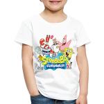 Weiße Motiv SPREADSHIRT Spongebob SpongeBob Schwammkopf Kinder T-Shirts maschinenwaschbar Größe 122 