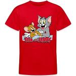 Rote SPREADSHIRT Tom und Jerry Kinder T-Shirts mit Maus-Motiv Größe 122 