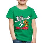 Grüne Motiv SPREADSHIRT Tom und Jerry Kinder T-Shirts mit Maus-Motiv maschinenwaschbar Größe 110 