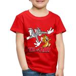 Rote Motiv SPREADSHIRT Tom und Jerry Kinder T-Shirts mit Maus-Motiv maschinenwaschbar Größe 134 