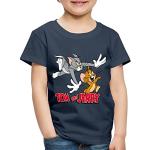 Marineblaue Motiv SPREADSHIRT Tom und Jerry Kinder T-Shirts mit Maus-Motiv maschinenwaschbar Größe 134 